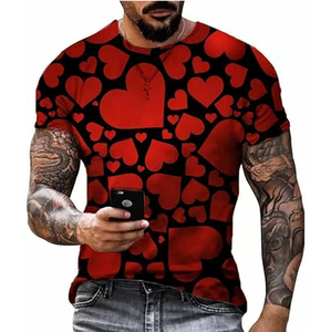 Camiseta Casual de Moda Ecológica de Tela de Rizo Transpirable con Manga Corta, Diseño Unisex, Color Rosa, Modelo 2026 - Product Image 5