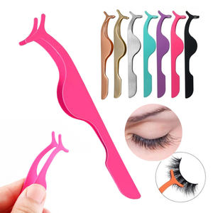 Professional Stainless Steel <b>Eyelash</b> <b>Curler</b> & Applicator with Custom Logo-False Lash Folder Aid Makeup Tool Wholesale - Product Image 5