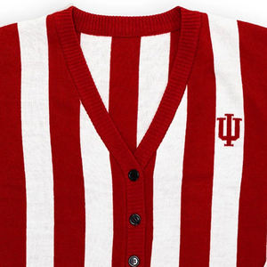 Casual Winter <b>Cardigan</b> for <b>Men</b> & Women's Sweaters V-Neck Embroidered Logo <b>Knitted</b> Patchwork Design Applique Greek for Sorority - Product Image 4