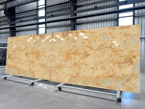 Comptoir de granit beige africain de conception moderne Silo pierre naturelle polie garantie de 5 ans écologique pour la cuisine Villa Park - Product Image 2