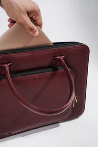 Nouvelle arrivée, sacoche pour ordinateur portable imperméable et antivol avec petite poche sur le devant, sacoche pour ordinateur portable écologique - Product Image 3