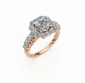 Anillo de Compromiso Radiant Vow con Diamantes, Plata de Ley, Anillo de Boda, Moissanita, Regalo de Aniversario, Anillos para Exportación desde India - Product Image 5