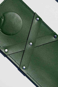 Porta Cubiertos Plegable de Cuero Genuino de Lujo, Ecológico, para Restaurante, Estilo Vintage, Organizador de Cubiertos LCH-0016 - Product Image 5