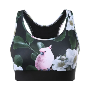 Sujetador deportivo de Yoga para mujer de tela acanalada sin costuras de alta calidad con estampado personalizable, ropa deportiva para gimnasio, ropa de entrenamiento, sujetadores para mujer - Product Image 1