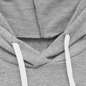Logo personnalisé impression vierge haut court sweats à capuche Sexy femmes grande taille pull décontracté conception OEM pour la saison d'hiver - Product Image 4