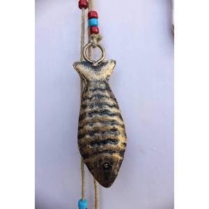 Set of 5 Pcs 78 cm Recycled Iron <b>Fish</b> Wall Hanging String Metal Arts Decorative Hanging <b>Fish</b> Sculpture - Product Image 4