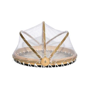 Vente en gros couverture alimentaire en jonc de mer incrusté de nacre naturelle avec organisateur de plateau fait main tente du Vietnam - Product Image 4