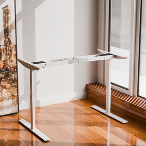 Venta directa de fábrica, mecánica de cuerpo humano inteligente de gama alta, marco de escritorio eléctrico de doble Motor ajustable de pie - Product Image 5