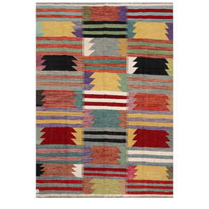 Tapis kilim Maimana Afghanistan 246 x 173 cm Ensemble de tapis - Product Image 1