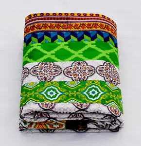 Cotton 100% Comforter Assorted Printed Square Shape Reversible Comforters Sets Quilts Bohemian Wholesale Price Cheap Rate Covers