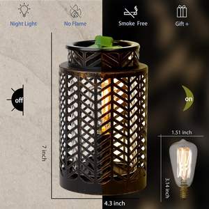 Contenedor de almacenamiento con recubrimiento de polvo negro de hierro puro para cera perfumada Decoración elegante para el hogar y el regalo Hecho a mano en la India - Product Image 5