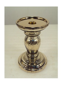 Hot Selling Golden Mercury <b>Glass</b> Candle Holder for Home Decor - Product Image 5