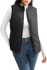 Gilet matelassé à capuche pour femmes et hommes, résistant à l'eau, avec poches avant zippées, haute qualité, vente en gros 2025 - Product Image 2