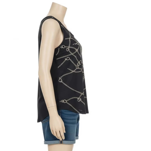Eco Friendly <b>Short</b> Tank <b>Tops</b> With Chain Embroidery Cotton Blend Soft Breathable Fashion Women <b>Sleeveless</b> Summer Wear <b>Tops</b> - Product Image 5