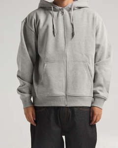 เสื้อฮู้ดสตรีทแวร์แบบซิปเต็มตัว ดีไซน์ทันสมัยสำหรับผู้ชาย ซิปสั่งทำพิเศษ ผ้าฝ้าย 100% รับผลิตแบบ OEM สำหรับฤดูหนาวและชุดออกกำลังกาย - Product Image 5