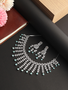 Ensemble de collier de luxe en diamant américain pour femme, parfait pour mariage et fête au meilleur prix - Product Image 2
