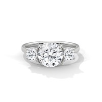 Bague de fiançailles Pacho 2.0ct en moissanite taille brillant ronde, 3 pierres, en argent sterling 925, alliance de mariage, bijoux fins, cadeau