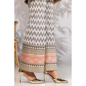 Conjunto de Ropa Jacquard Teñido KST-43301, Conjunto Elegante de Top y Pantalón - Product Image 2