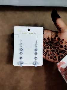 Pendientes de plata occidentales para mujer Pendientes occidentales Exhibición de pendientes de Estilo Vintage elegante - Product Image 2