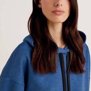 Nouveau design Sweat à capuche pour femmes haute qualité polaire coton personnalisé marque vêtements Style décontracté Offre Spéciale sweats à capuche pour femmes couleur bleue - Product Image 5