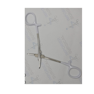 Portaagujas médico de acero inoxidable, abrazadera de sutura reutilizable, instrumentos quirúrgicos, herramientas hemostáticas rectas curvas, fórceps - Product Image 1