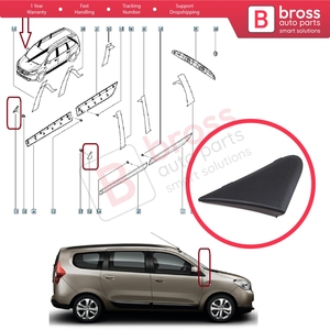 Cubierta Triangular para Espejo Retrovisor Lateral Derecho BSP1134-2 para Dokker Lodgy 638743083R - Product Image 5