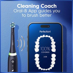 Cepillo de dientes eléctrico recargable Oral-B iO Deep Clean + Whiten con sensor de presión visible, temporizador de 2 minutos, 5 configuraciones de limpieza - Product Image 4