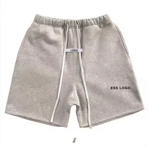 Shorts en toile décontractés pour hommes, taille mi-haute, motif uni, pour l'été, la gym et le fitness, séchage rapide, service OEM, conception personnalisée - Product Image 4