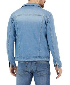 Veste d'hiver en jean personnalisée pour hommes Streetwear imperméable à l'eau délavé à l'acide avec des éclaboussures de cargaison brodées vintage - Product Image 2