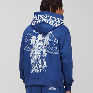 New Arrival Custom Logo Official Print <b>Oversized</b> Boxy Hoodie Zipper Sweatpants Sustainable Jogger Set & <b>Cargo</b> <b>Pant</b> Tracksuit - Product Image 5