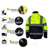 Maßgeschneiderte Logo-Arbeitskleidung Uniform Baumwolle Softshell Windbreaker Wasserdichte Winter-Herren-Arbeitsjacke Regenjacke Stufe D Schutzklasse