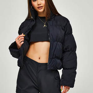 Chaqueta de Invierno Acolchada Personalizada de Alta Calidad para Mujer, Abrigo Largo Estampado Transpirable para Venta en Línea - Product Image 2