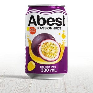 Vente en gros de boissons gazeuses de jus de fruits Abest de haute qualité saveur fruit de la passion de A & B fabricant du Vietnam pour marque privée - Product Image 2