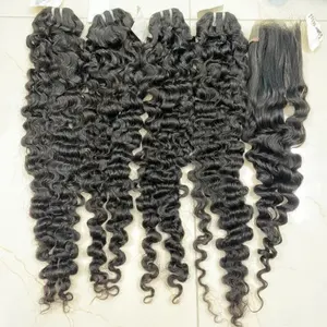 Natural curly hair Vietnam manufacturer professional weave hair many texture OEM length hair high quality