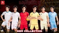 Dragon II Maillots de Football 100% Polyester Unisexe Couleurs Personnalisées Rétro Vente en Gros Equateur Afrique du Sud Vietnam Fabricant