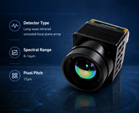Module de caméra thermique non refroidie V38, capteur d'imagerie thermique infrarouge 17um 50Hz, module de vision nocturne
