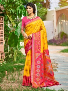 Dernière collection de sarees en soie douce Pochampalli - Product Image 5