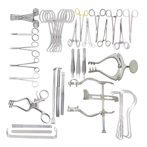 Ensemble d'instruments chirurgicaux de laparotomie de base en acier inoxydable de haute qualité, manuel inclus, pour la chirurgie générale - Product Image 2