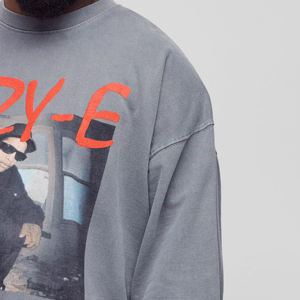 Vente en gros de sweatshirts à col ras du cou et à manches longues en polyester avec impression par sublimation personnalisés sweatshirts pour hommes - Product Image 6