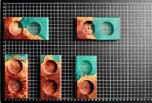 Porte-bougie en bois naturel et résine transparente, forme personnalisée, élégant, fait à la main, pour bougies chauffe-plat et bougies pilier, décoration intérieure - Product Image 4