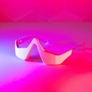 قناع عين زجاجي 3D بمصابيح LED مضاعفة للتيار الميكرو لأغراض عناية بالأعين والأجزاء تحت العينين احترافية