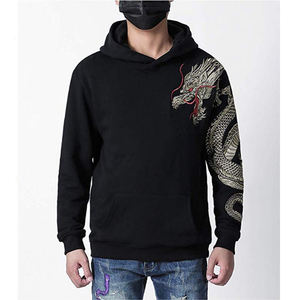 Sweat-shirts brodés pour hommes de bonne qualité, entièrement personnalisés, tendance, anti-rides, vente chaude, broderie de haute qualité - Product Image 3