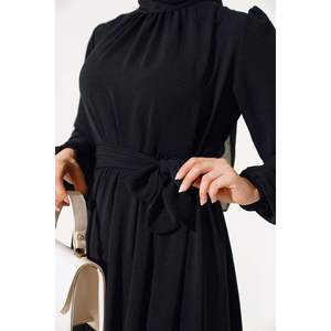 Vestido Aerobin plisado negro con estampado regular talla S niño - Product Image 4