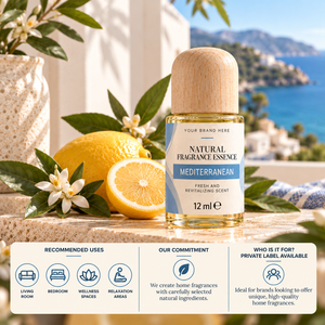 Essence de parfum méditerranéenne OEM 12ml |   Parfum d'ambiance frais aux agrumes |   Fabricant de Marques Privées Espagne - Product Image 3