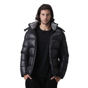 Veste matelassée pour homme hiver personnalisable pour la saison hivernale Vêtements d'extérieur pour homme en laine tricotée, imperméable et respirant en usine - Product Image 6