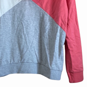Jersey informal rosa y gris para mujer, ropa de calle, jersey de lana de algodón transpirable, Sudadera con capucha, Top - Product Image 6