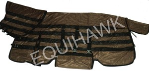 Customized Summer Horse Rug Fashionable <b>Printed</b> <b>Mesh</b> Net On-Net Removable Leg Straps Cross Surcingles for Equestrian Dressage - Product Image 2