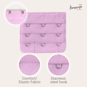 Convient à tous les soutiens-gorge avec crochet, accessoires de soutien-gorge multicolores, Bmama 3 crochets 3 rangées, extension de soutien-gorge pouvant aller jusqu'à 4cm - Product Image 3