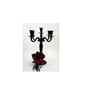 Candélabres de sol dorés à 5 bras grands bougeoirs en cristal centres de table pour tables de mariage dîner événements de noël - Product Image 4