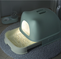 Bac à litière pour chat grand format avec isolation contre les odeurs, toilette pour chat robuste et hermétique avec plateau coulissant pour chats de taille moyenne et grande